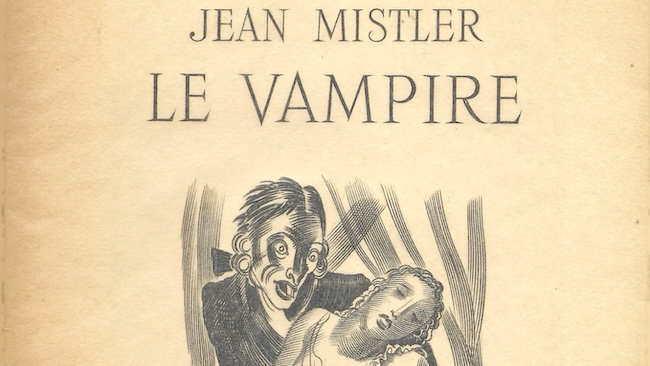 Mistler, Jean. Le Vampire